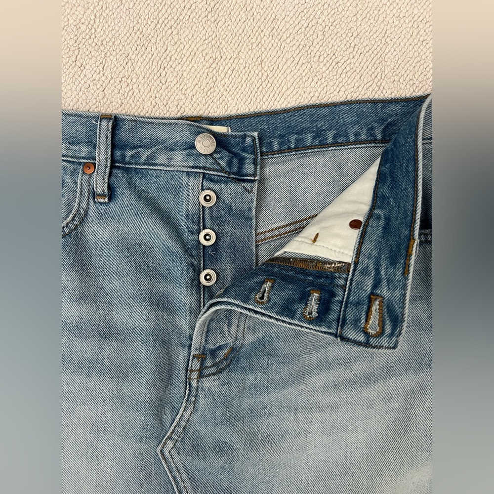 Madewell Women’s Denim Mini Skirt | Color: Blue | Size: 29 - Picture 3 of 12